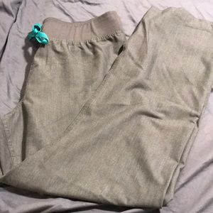 Figs gray scrub pants